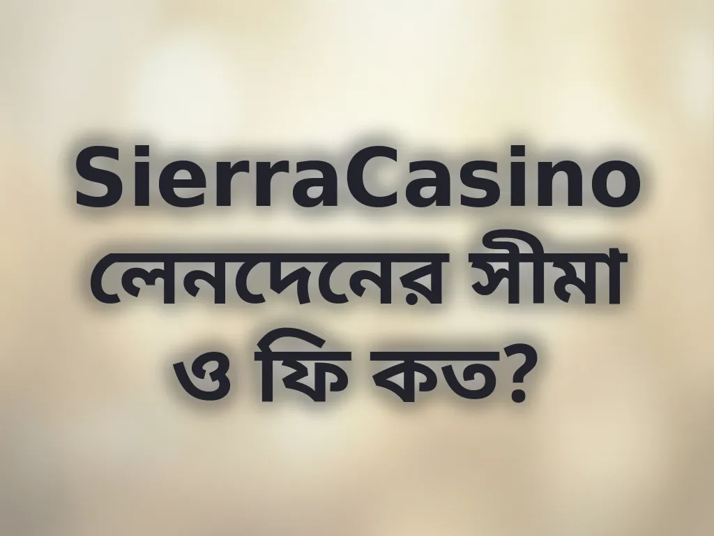 SierraCasino লেনদেনের সীমা